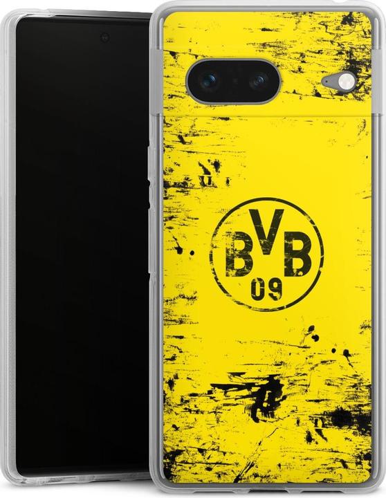 Actual product image DeinDesign Silikon Hülle für Google Pixel 7 Handyhülle Case Smartphone Schutzhülle BVB Borussia Dortmund (Google Pixel 7)