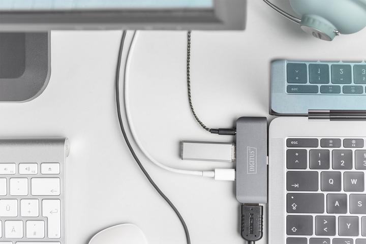 Image du produit Digitus USB-C Mobile Dock (USB-C, 4 Ports)