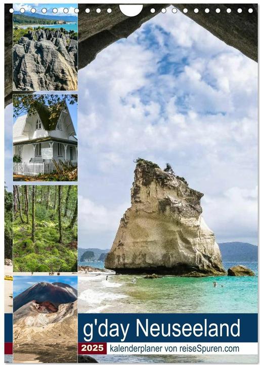 Image du produit Kalenderplaner g'day Neuseeland 2025 (Wandkalender 2025 DIN A4 hoch), Monatskalender (A4, Allemand)
