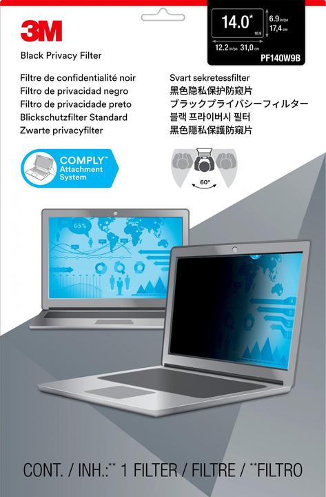 Actual product image 3M Pf140w9b (14", 16 : 9)