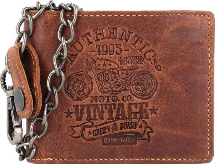 Produktbild Greenburry Vintage Cafe-Racer Geldbörse RFID Leder 12 cm