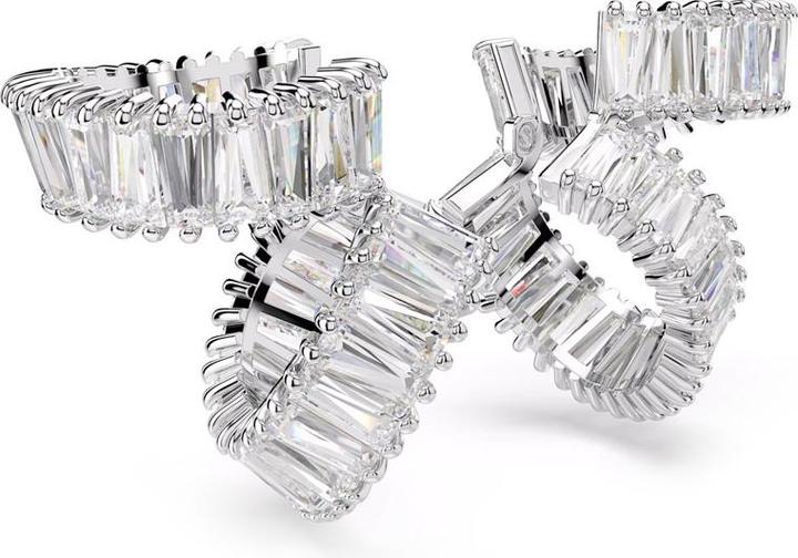 Image du produit Swarovski x Ariana Grande Ohrspangen Baguette Schliff Weiss Rhodiniert (Métal Swarovski)
