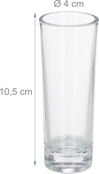 Actual product image Relaxdays 6x shot glass (0.60 dl, 1 x, Shot glass)