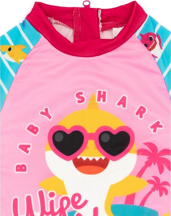 Image du produit Pinkfong Filles Wipe Out! Maillot de bain une pièce à manches longues (110)