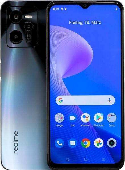 Produktbild realme C35 (128 GB, Glowing Black, 6.60", Hybrid Dual SIM, 4G)