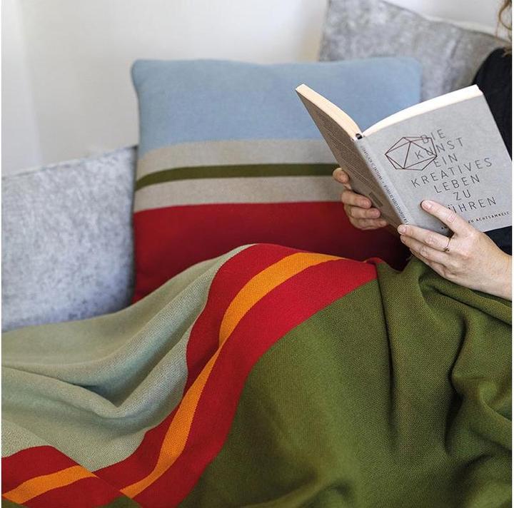 Actual product image Remember Knitted cotton blanket Basil (180 x 130 cm)