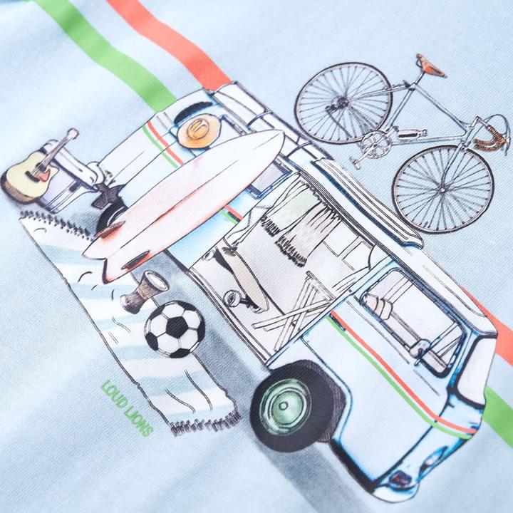 Immagine prodotto VidaXL Maglietta da bambino azzurro 140,Materiale: 100 % cotone,Colore (140)