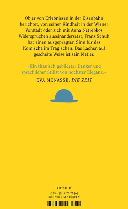 Produktbild Ein Mann ohne Beschwerden (Deutsch, Franz Schuh, 2023)