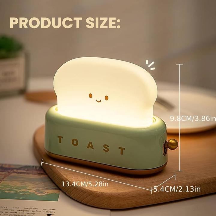 Immagine prodotto PhoneLook Lampada da tavolo a LED a forma di simpatico tostapane Luce notturna per bambini USB-C