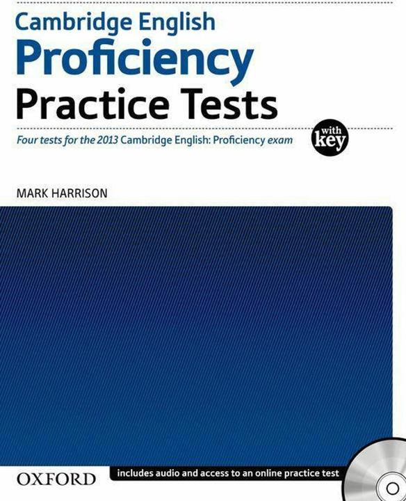 Produktbild Cambridge English: Proficiency (CPE): Practice Tests with Key (Englisch, Mark, Harrison, 2012)