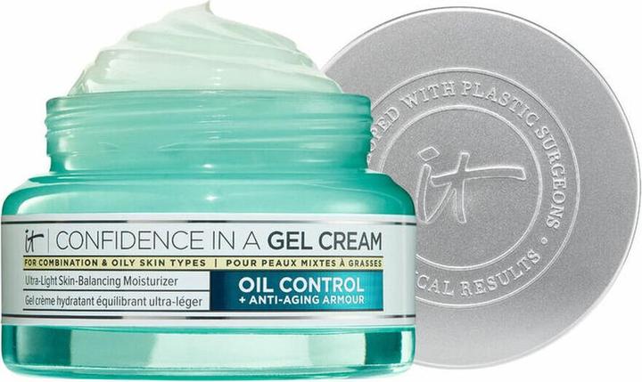 Actual product image It Cosmetics Confidence in a Gel Cream Oil Control Hydrating Oil-Free Face Moisturizer with Niacinam (60 ml, Face gel)