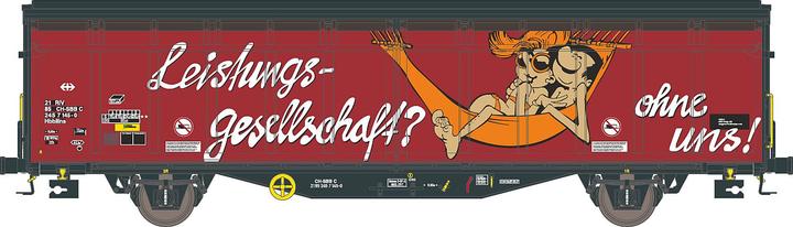 Actual product image Hobbytrain SBB sliding wall wagon Hbbillns Ep.VI Graffiti (Track N)