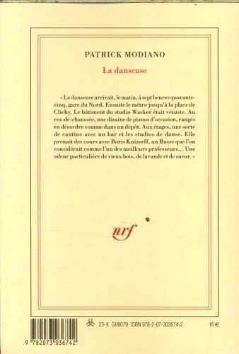 Image du produit La danseuse (Français, Patrick Modiano, 2023)