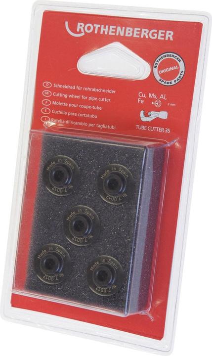 Rothenberger Ersatzschneidrad Schneidrad-Ø 18,5 mm Schnitttiefe 3 mm hochlegiertem, gehärtetem Stahl (Schneiderad)