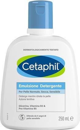 Cetaphil Fluid Cleansing Emulsion Moisturising Face and Body Cream for Sensitive Dry and Tolerant Skin Fragra (Mousse, 250 ml)