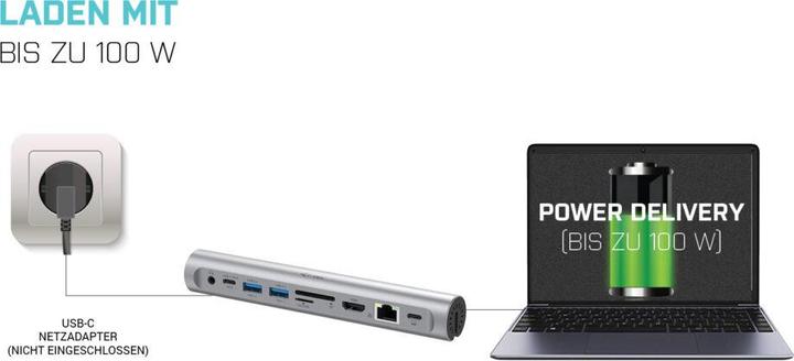 Produktbild i-tec Notebook Ständer Dock (USB-C, 8 Ports)