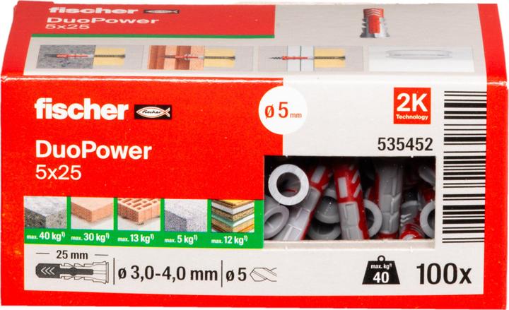 Actual product image Fischer Universal dowel (100 pcs.)