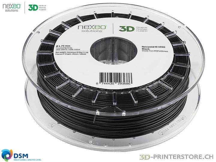 Image du produit Royal DSM Novamid ID 1030 (Nylon, 1.75 mm, 500 g, Noir)