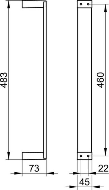 Actual product image Keuco Towel rail Edition 11 for guest towels 46 cm chrome 11170