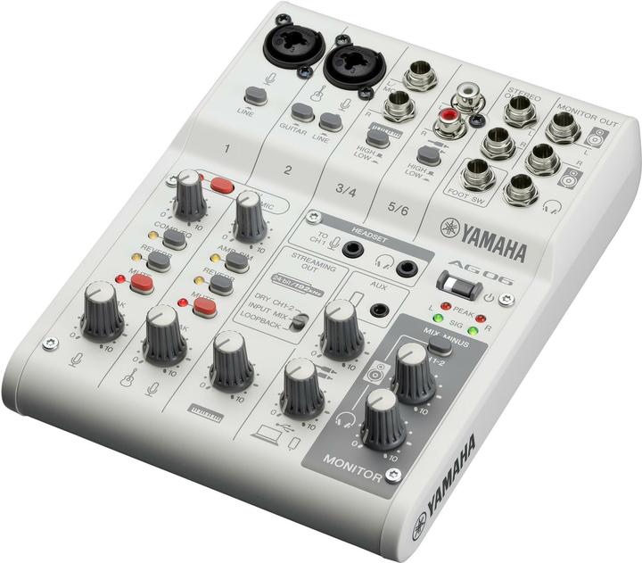 Immagine prodotto Yamaha AG06MK2W (Mixer da studio e live)
