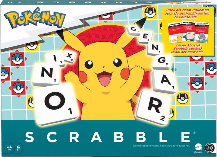 Produktbild Mattel Hxt31 Nl Scrabble Pokemon (Niederländisch)