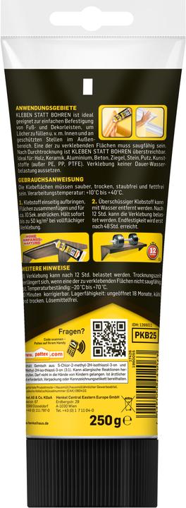 Image du produit Pattex Coller au lieu de percer (250 g)