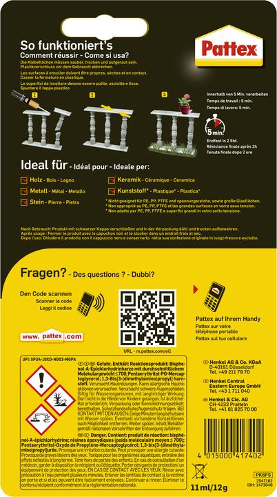 Produktbild Pattex Kraft-Mix (12 g)