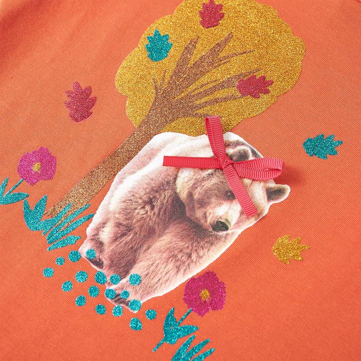 Immagine prodotto VidaXL Camicia da bambino a maniche lunghe arancione scuro 140,Materiale: 95 (140)