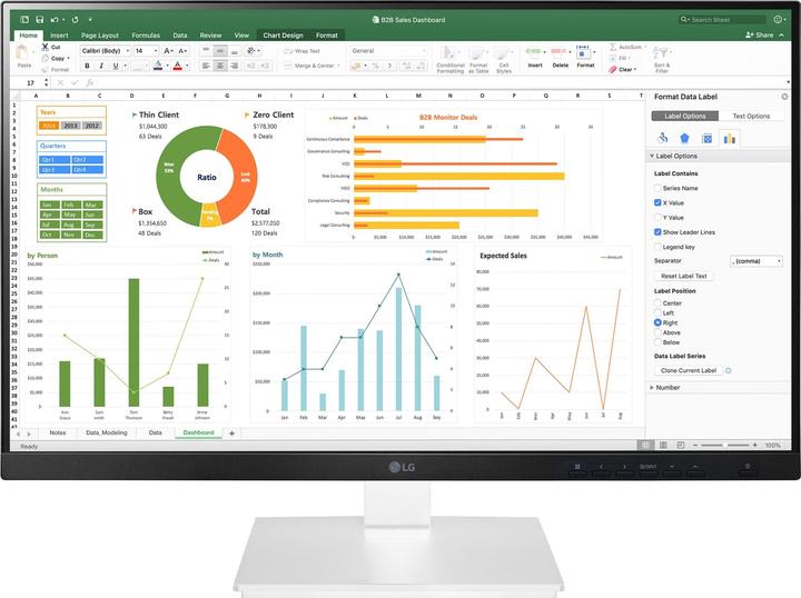 LG 24BN650Y-W (1920 x 1080 Pixel, 24")