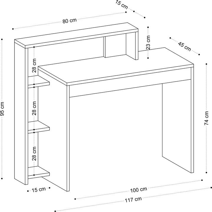 Actual product image Kalune Design Camilla (95 x 45 x 117 cm)