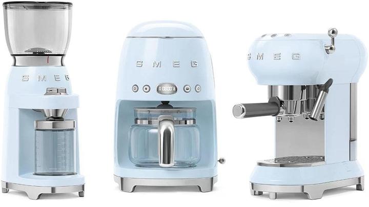 Image du produit Smeg CGF11PBEU 50's Style, boîtier en aluminium moulé sous pression, peint, bleu pastel (Fiche CH)