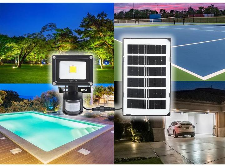 Produktbild Sygonix SY-5461108 Solar-Spot mit Bewegungsmelder (700 lm, IP44)
