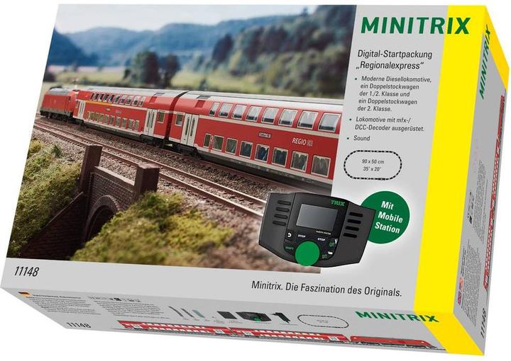 Image du produit MiniTrix Coffret de départ numérique Régional Express de la DB AG (Voie N)