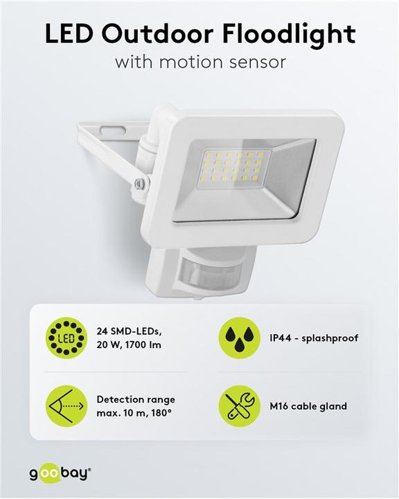 Produktbild Goobay LED-Aussenstrahler (1706 lm, IP44)