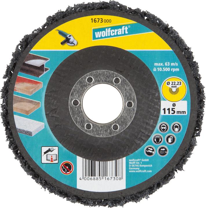 Image du produit wolfcraft wolfcraft 1 Universal-Reinigungsscheibe WS ø125mm