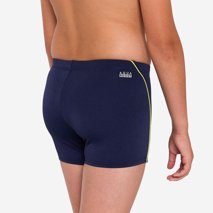 Actual product image Nabaiji Badehose Boxer Jungen - 100 Plus dunkelblau (122)