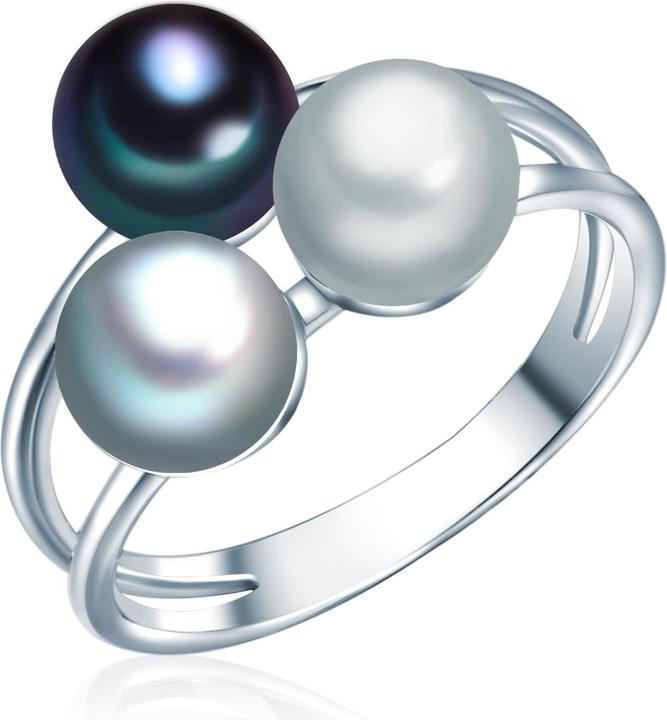 Valero Pearls Damen Sterling Silber Süsswasser-Zuchtperle silber - 3958