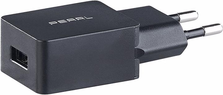 Produktbild Pearl USB-Netzteil für Mobilgeräte, 2,1 A / 10,5 Watt, schwarz (10.50 W)