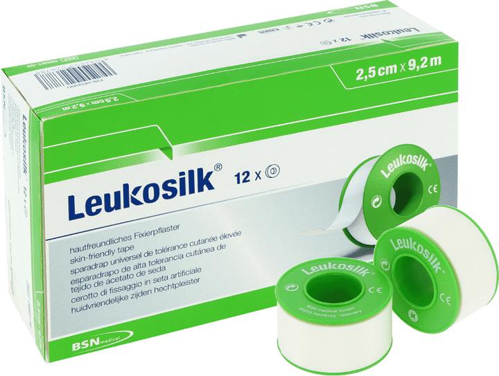 BSN LEUKOSILK 9,2MX2,5CM, 12 St PFL (12 x)