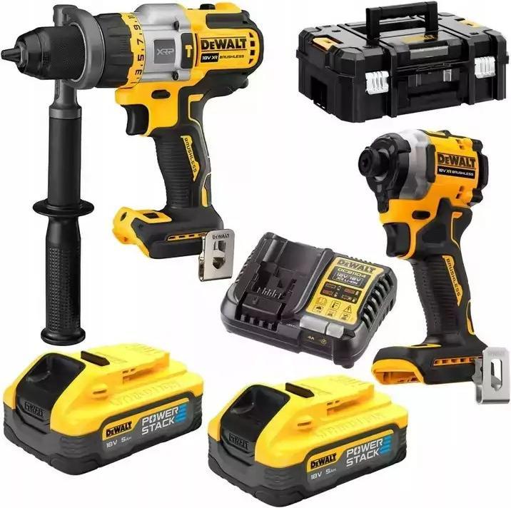 Image du produit DeWalt COMBO KIT 18V DCK2052H2T (DCD805+DCF850) 2x5.0Ah POWERSTACK TSTAK