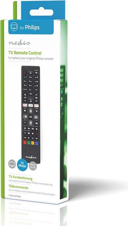 Produktbild Nedis Ersatz Fernbedienung | Passend für: Philips | Vorprogrammiert | 1 Gerät | Amazon Prime / Netfl (Gerätespezifische Fernbedienung, Infrarot)