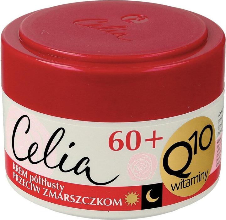 Actual product image Celia Q10 Vitamins 60+ Semi-Fat Cream Against Wrinkles With Collagen For Day And Night 50Ml (Body cream, 50 ml)