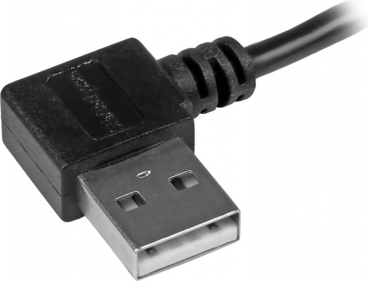 Produktbild StarTech Micro USB Kabel mit rechts gewinkelten Anschlüssen - Stecker/Stecker - 1m - USB A zu Micro B Ansc... (1 m, USB 2.0)