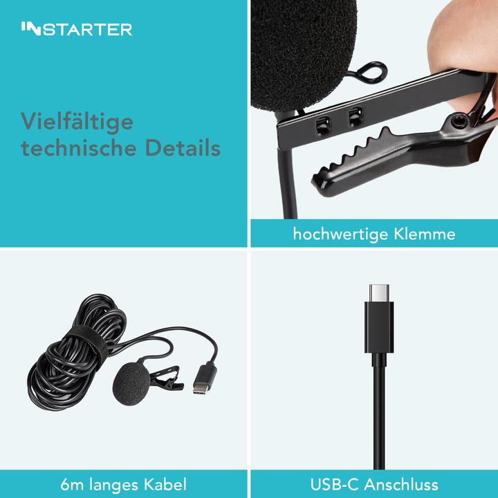 Produktbild Wiltec Loop Clip Micro - USB-C 6M
