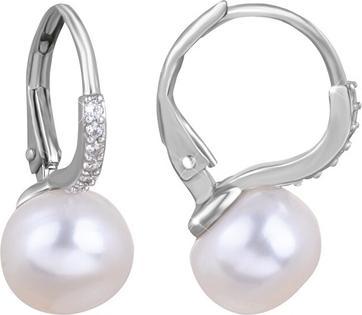 JVD Charming pearl earrings with zircons SVLE0874XH2P100