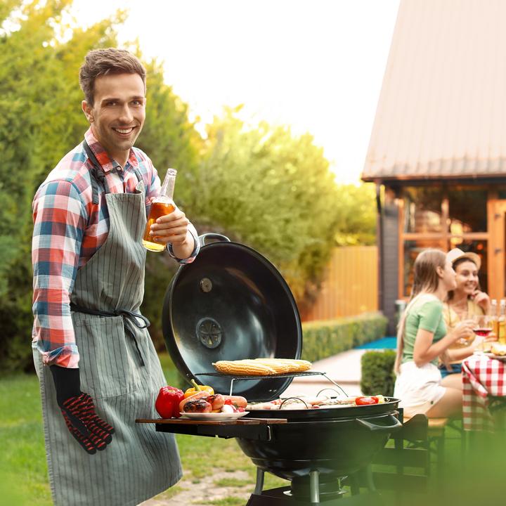 Produktbild Relaxdays Grillhandschuhe (Silikon, Baumwolle)
