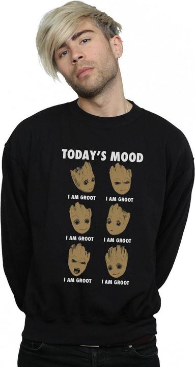 Actual product image Mens Guardians Of The Galaxy Groot Today's Mood Sweatshirt (S)