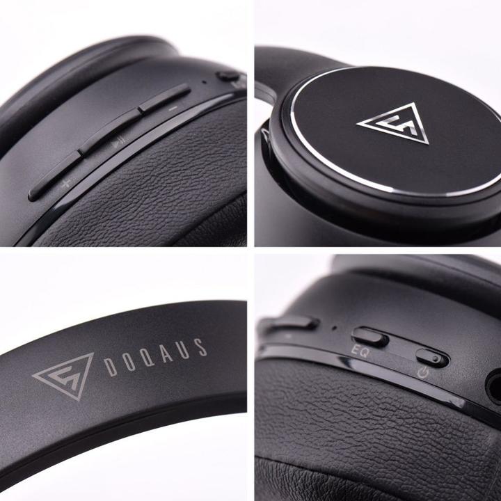 Actual product image Doqaus Wired headphones wireless headphones bluetooth DESIGN 3 black (65 h, Wireless)