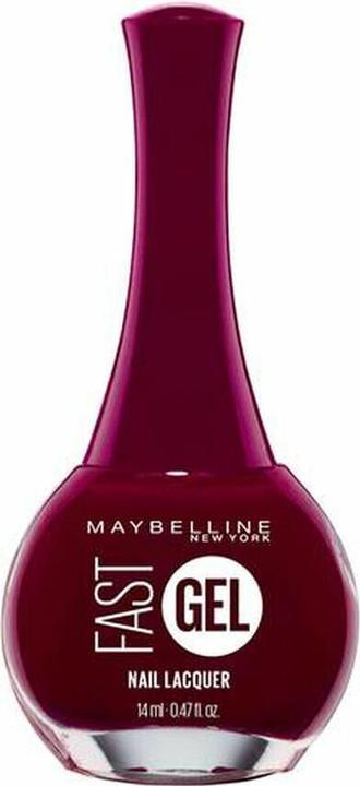 Actual product image Maybelline New York Fast gel nail polish (13 Possessed Plum, Gel-Effect Nail Polish)