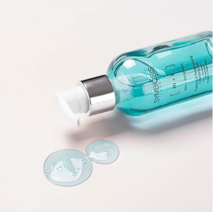 Image du produit Symbiosis Zinc + Tocophérol) Gel nettoyant purifiant et relipidant (Lait nettoyant, 120 ml)